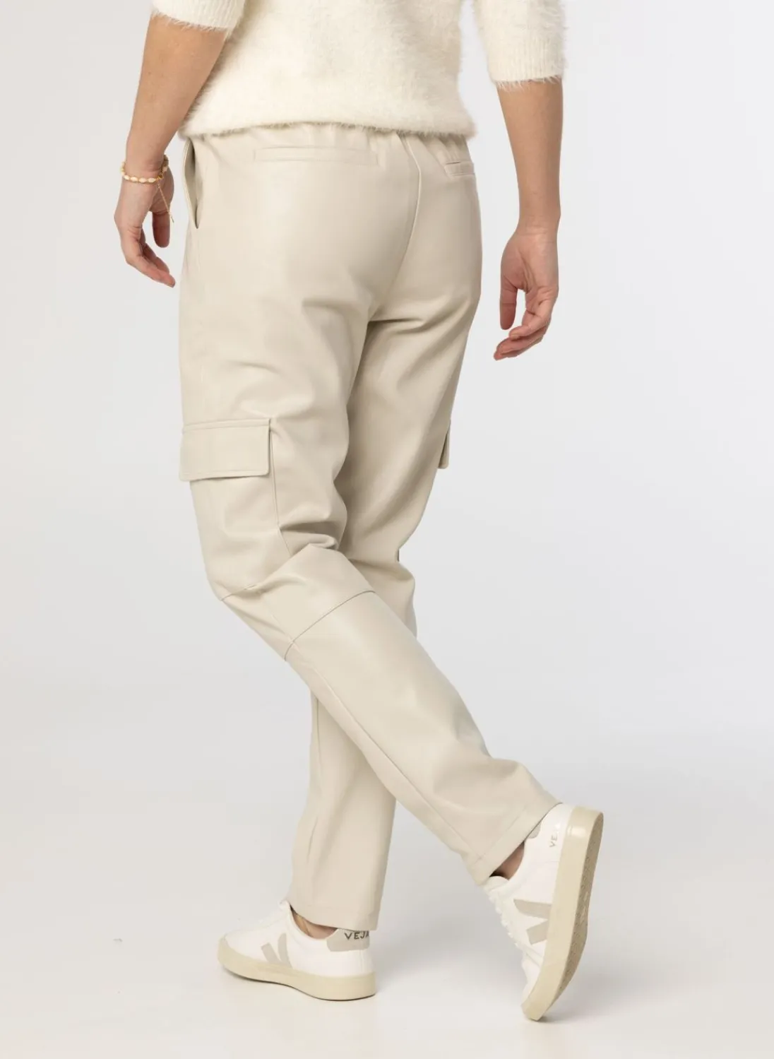 Beige Cargobroek-Norah Sale