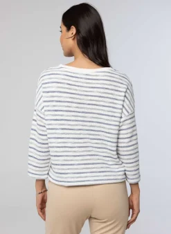 Blauwe Trui Gestreept-Norah Clearance