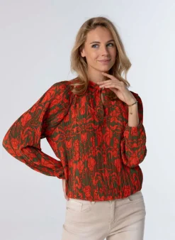 Blouse Groen Oranje-Norah