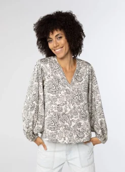 Blouse Met Glans-Norah Sale