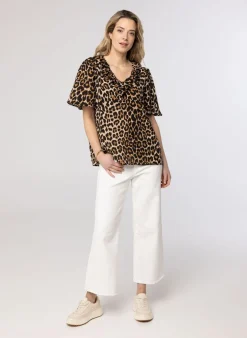Blouse Met Panterprint-Norah Hot