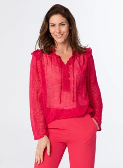 Blouse Met Ruches-Norah Discount