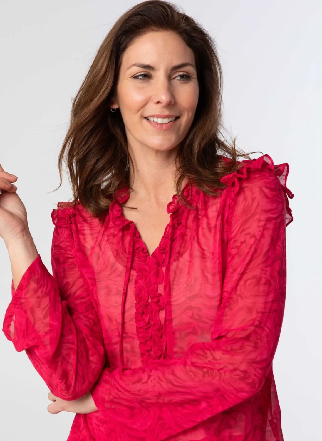 Blouse Met Ruches-Norah Discount