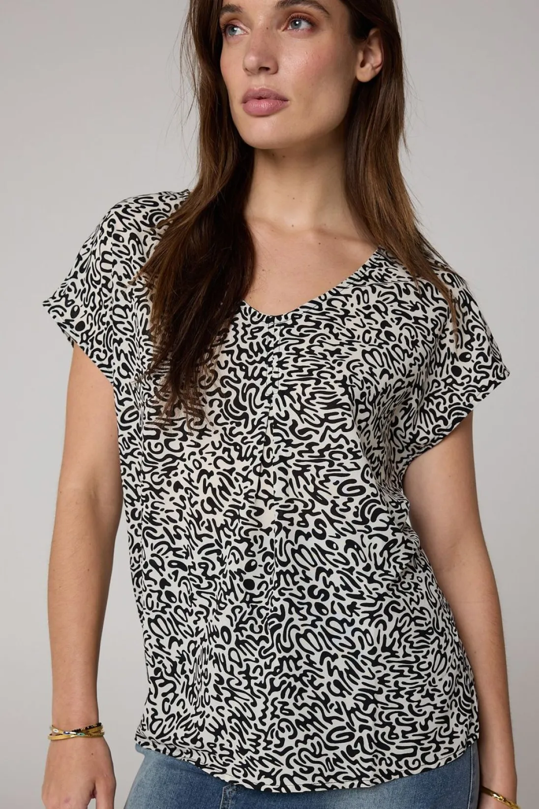 Blouse Wit-Norah Outlet