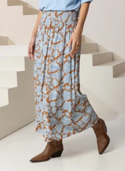 Bruine Bloemenrok-Norah Hot