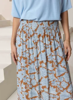 Bruine Bloemenrok-Norah Hot