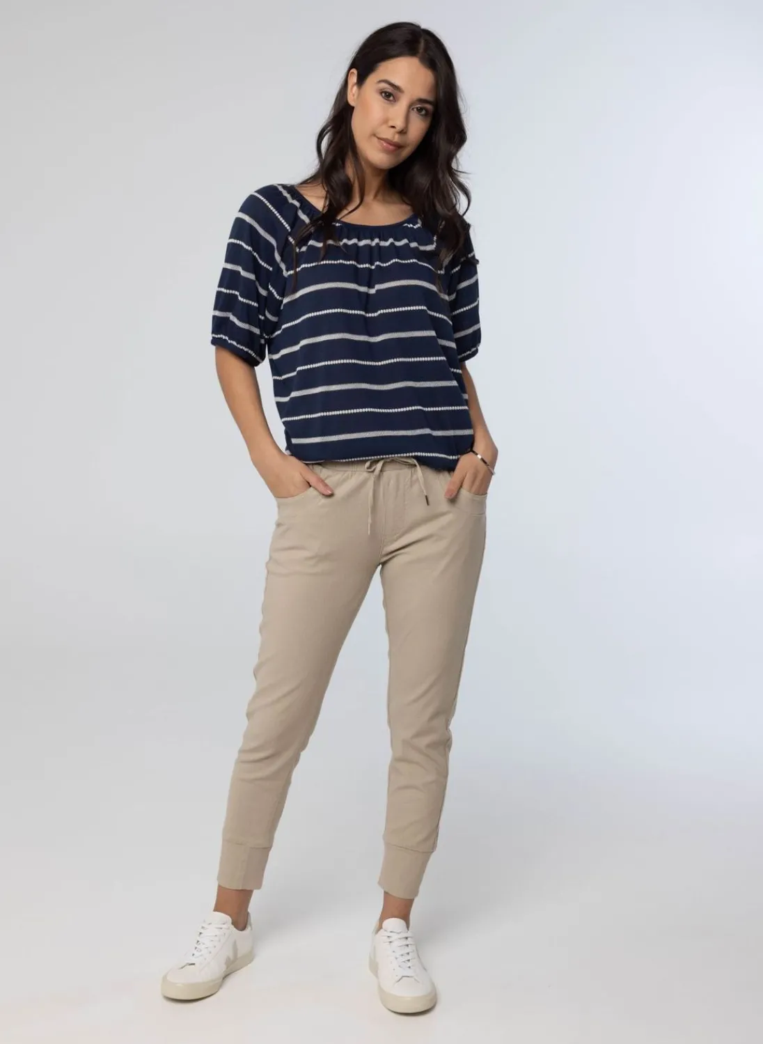 Donker Gestreept Shirt-Norah Hot