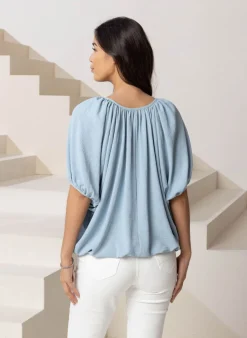 E Blouse Met Koordjes-Norah Outlet