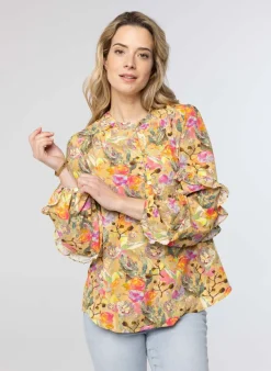 E Blouse Met Ruches-Norah Sale