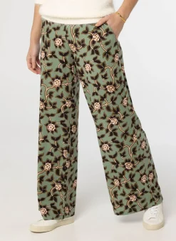 E Broek Met Botanische Print-Norah Online