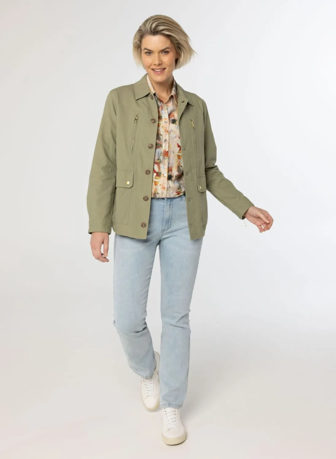 E Denim Jacket-Norah Sale