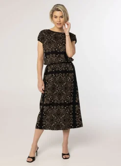 E Rok Met Gouden Print-Norah Outlet