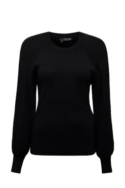 E Trui Met Gebreide Mouwen-Norah Discount