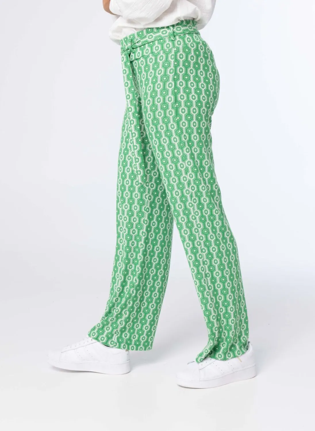 E Wide Fit Broek-Norah Best