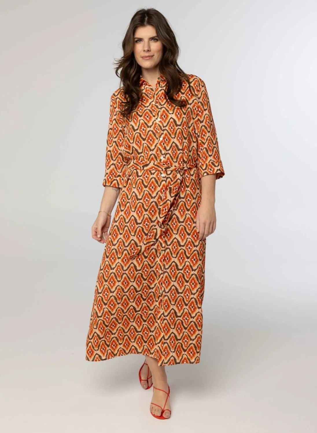 Enkellange Jurk Met Print-Norah New