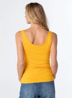 Gele Basic Top-Norah Clearance