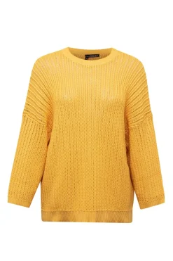 Gele Grof Gebreide Trui-Norah Best