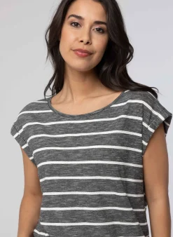 Gestreept Shirt Wit-Norah Sale