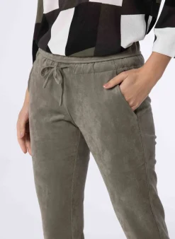 Grijze Broek Van Suedine-Norah Discount