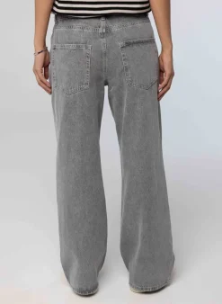 Grijze Jeans Met Strik-Norah Online