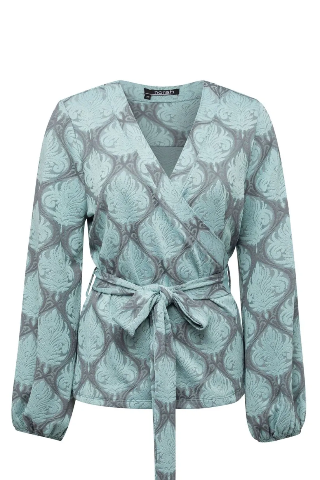 Groen Grijze Overslag Trui-Norah Hot