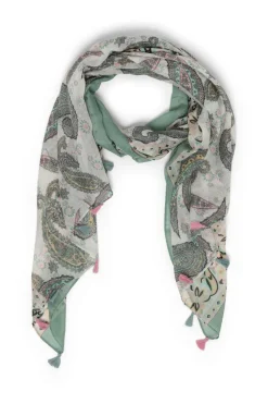 Groene Sjaal Met Tassels-Norah New