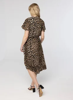 Jurk Met Panterprint-Norah Sale