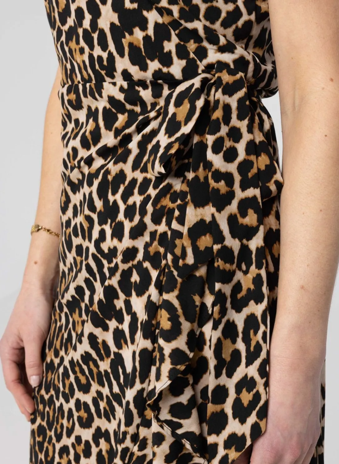 Jurk Met Panterprint-Norah Sale