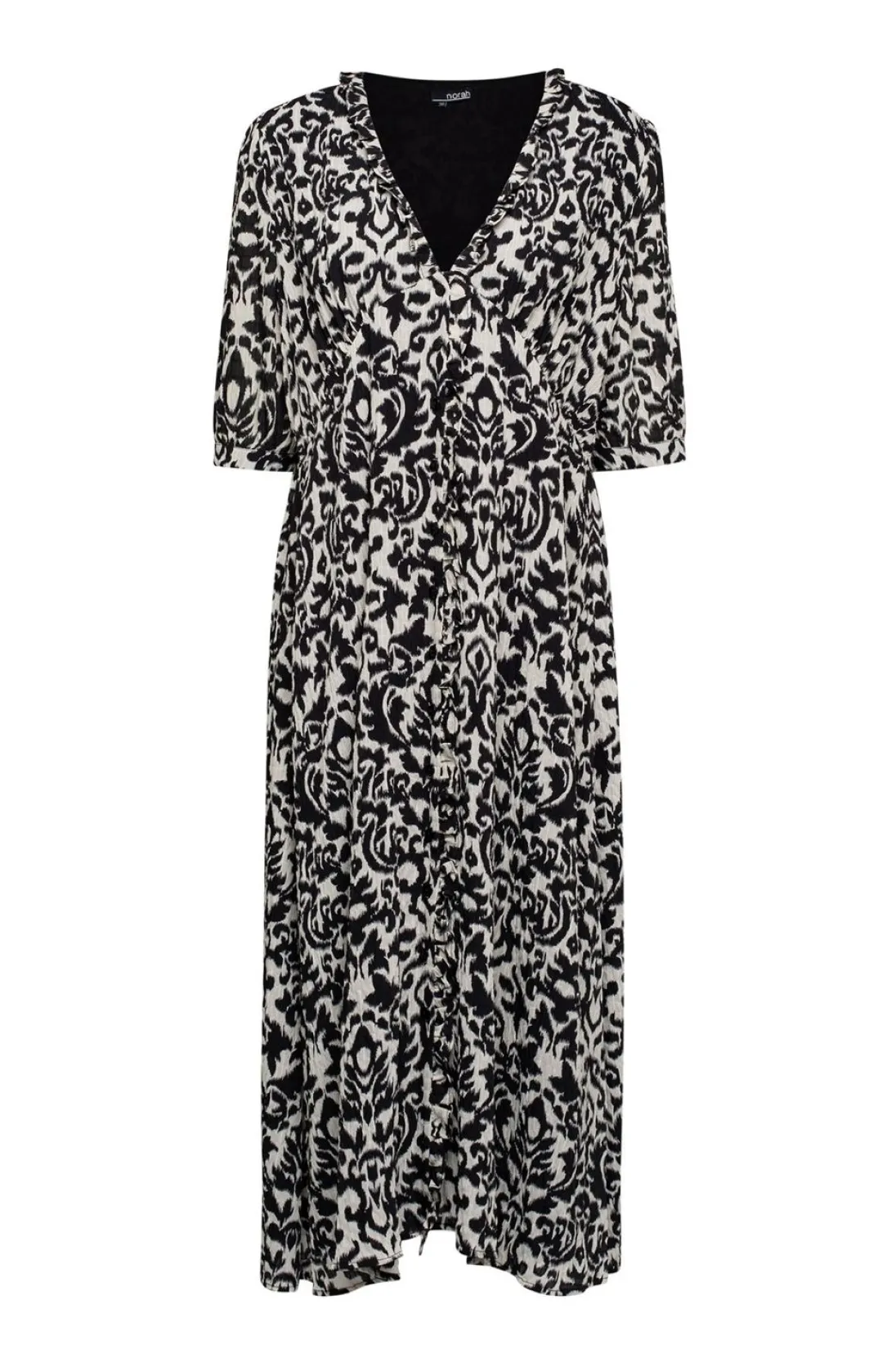 Jurk Met Print Wit-Norah Clearance