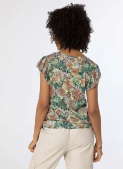 Kanten Shirt Meerkleurig-Norah Discount