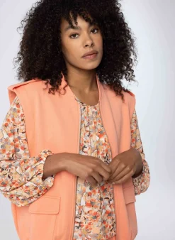 Koraalkleurig Gilet-Norah Best