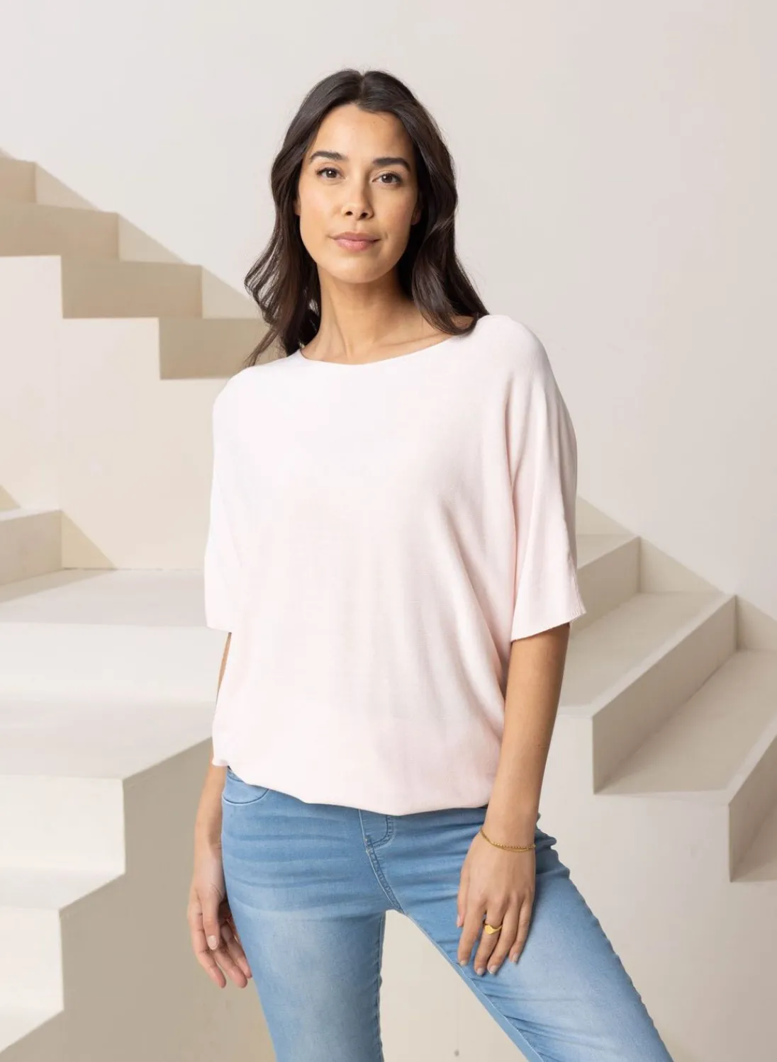 Licht Fijngebreide Trui-Norah Outlet