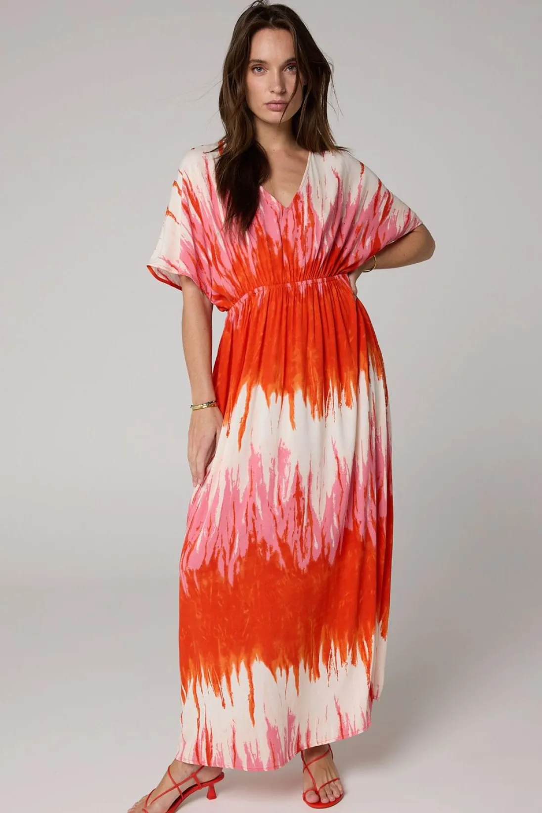 Maxi Jurk Oranje-Norah Best