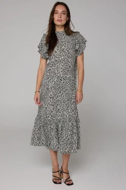 Maxi Jurk /Wit-Norah Discount