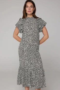 Maxi Jurk /Wit-Norah Discount