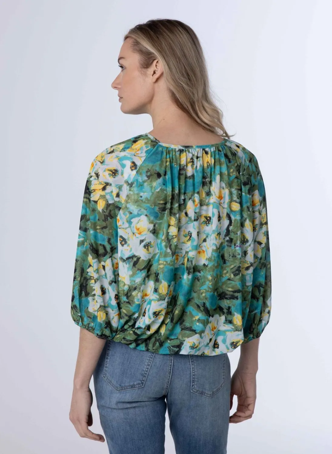 Meerkleurig Shirt Met Pofmouwen-Norah Best