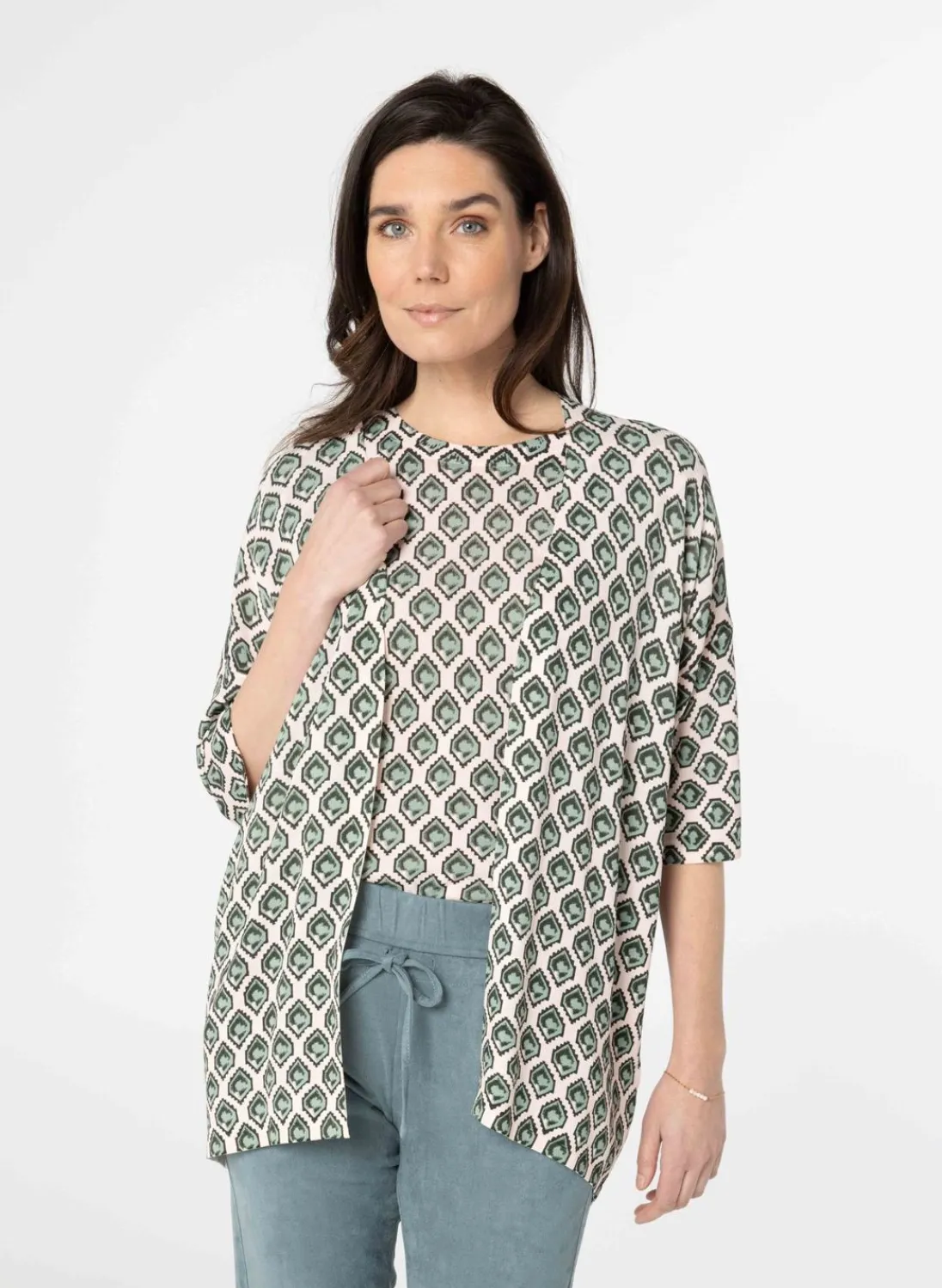 Meerkleurig Vest-Norah Sale