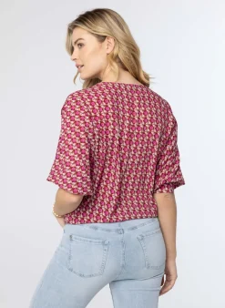 Meerkleurige Blouse Met Strik-Norah