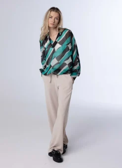 Meerkleurige Transparante Blouse-Norah Outlet