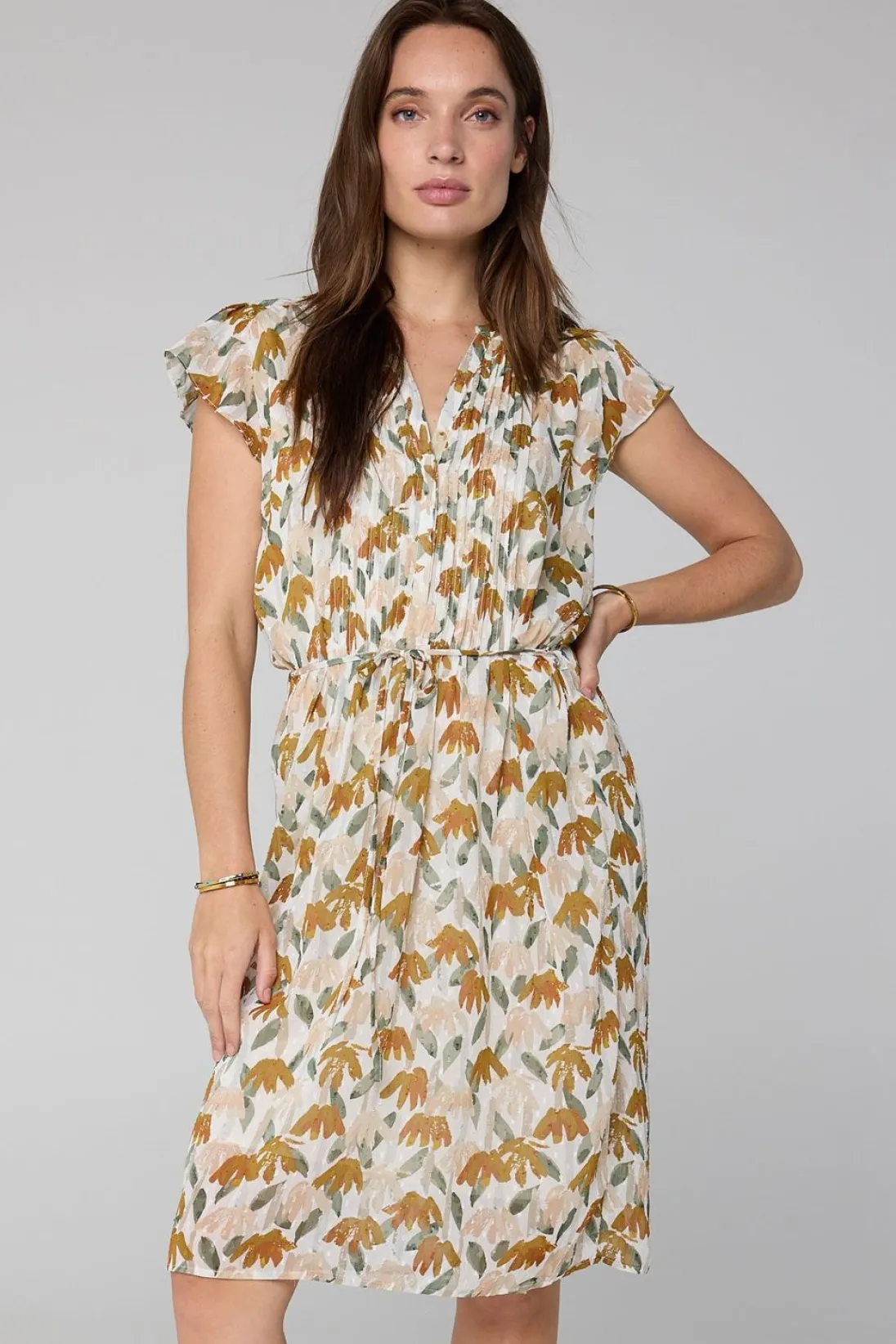 Midi Jurk Botanisch-Norah Discount