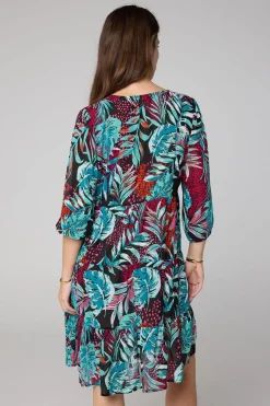 Midi Jurk Meerkleurig-Norah Discount