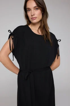 Midi Jurk Met Koordjes-Norah New