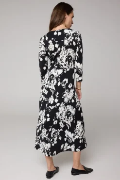 Midi Overslagjurk /Wit-Norah New