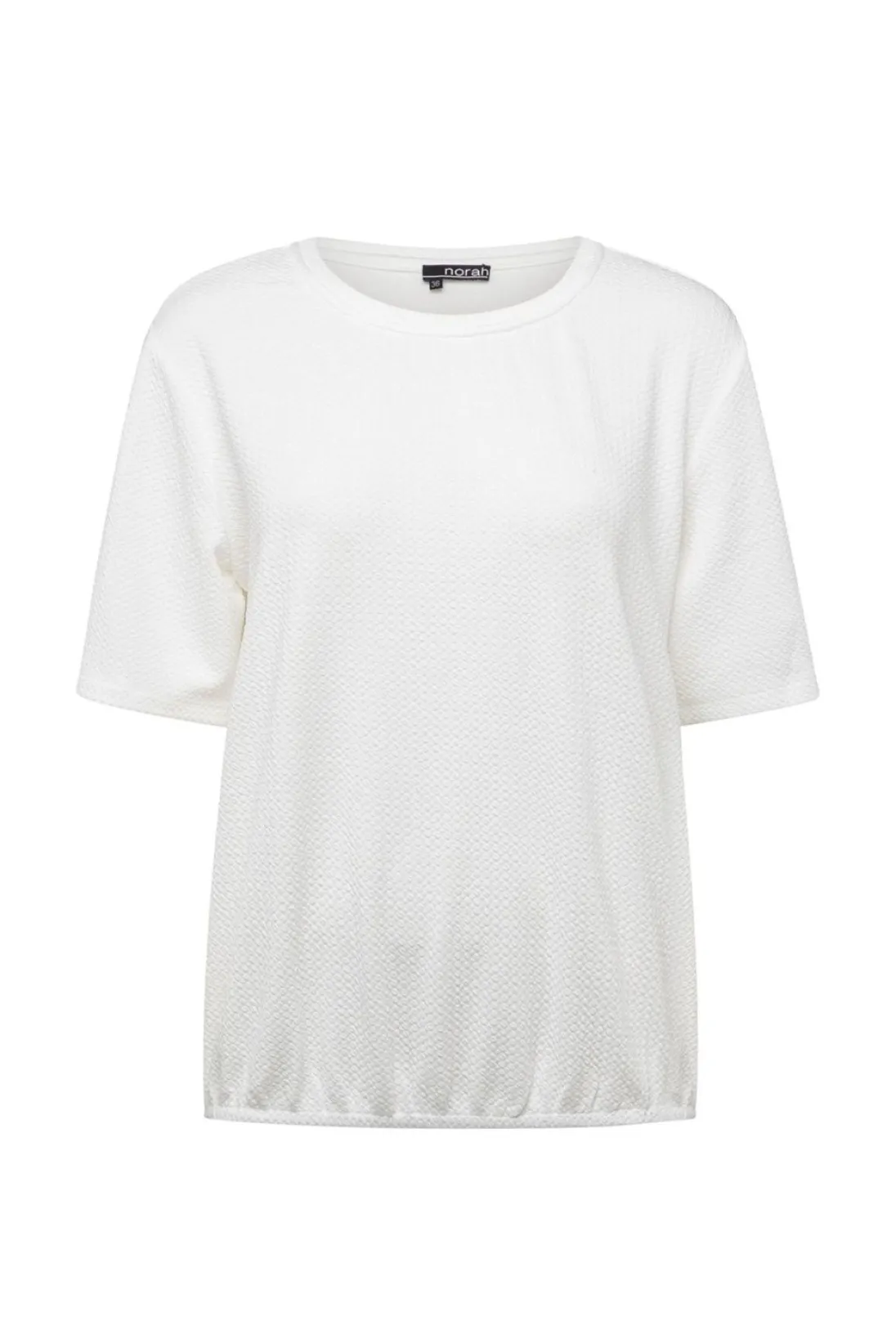 Off White Shirt Met Structuur-Norah Hot