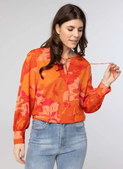 Oranje Blouse-Norah