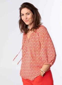 Oranje Blouse-Norah