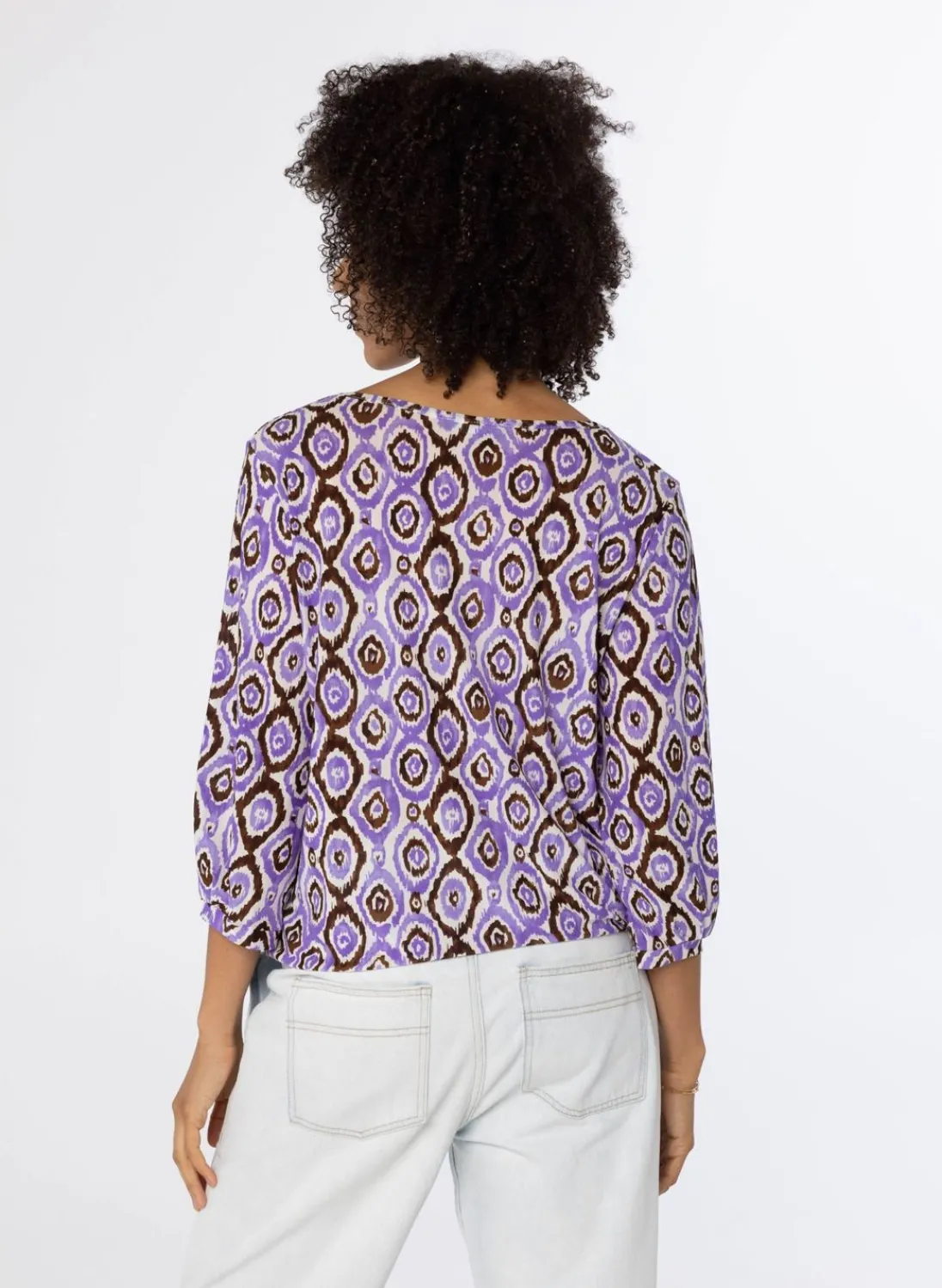 Paars Shirt Met Grafische Print-Norah Discount