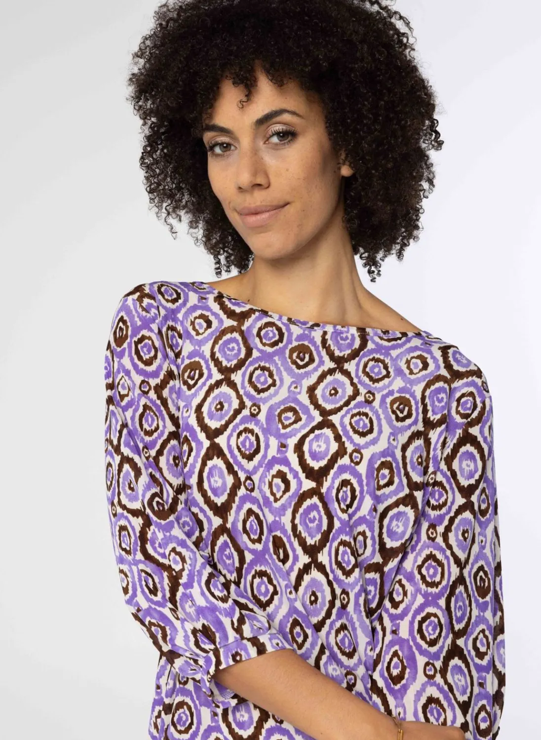 Paars Shirt Met Grafische Print-Norah Discount