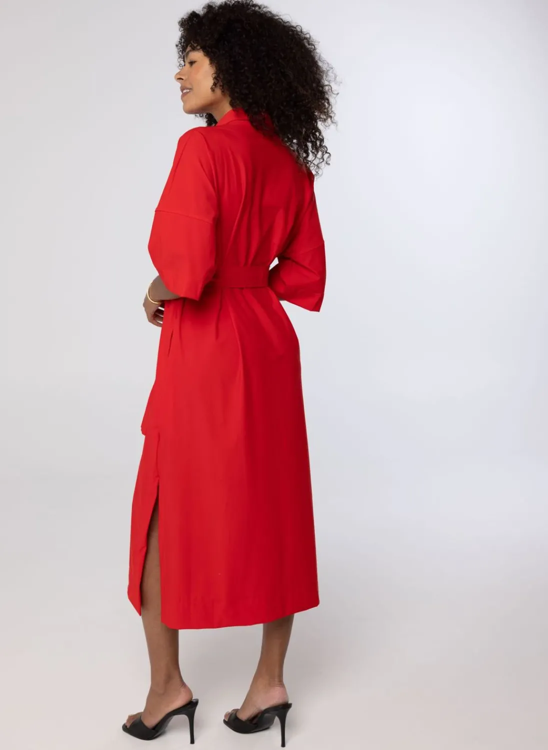 Rode Maxi Jurk-Norah Online