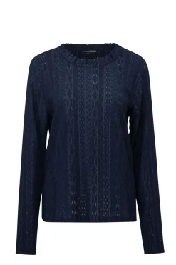 Shirt Met Ajour En Ruches-Norah Discount